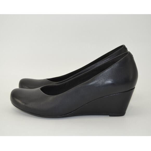 Clarks Collection Flores Tulip Wedge Womens Black Sz7.5 Pump - Picture 12 of 13